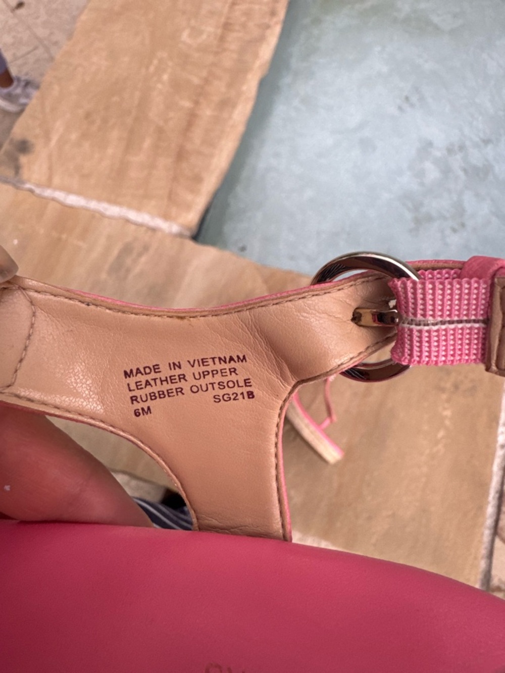 Michael Michael Kors Pink Wedge Espadrille Sandals – Size 6M - Picture 10 of 11